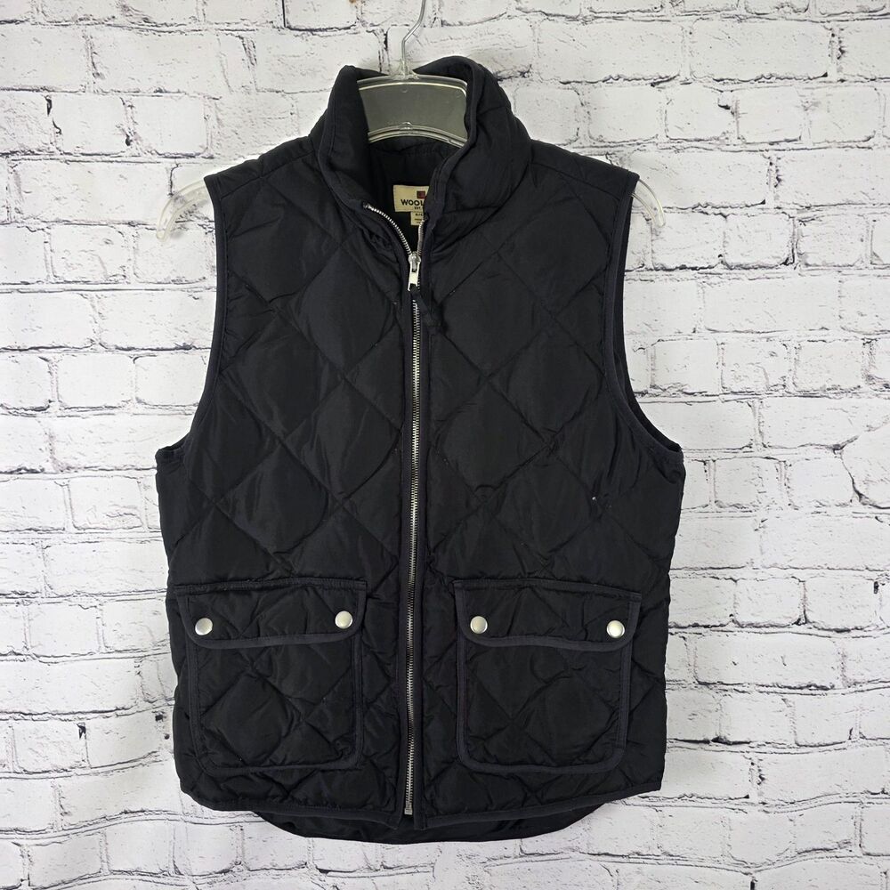 Woolrich Women’s Small Black Quilted Puffer Sleeveless Duck Down Vest